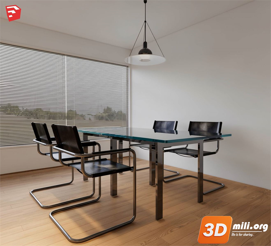 Dining Table Set Skp Files